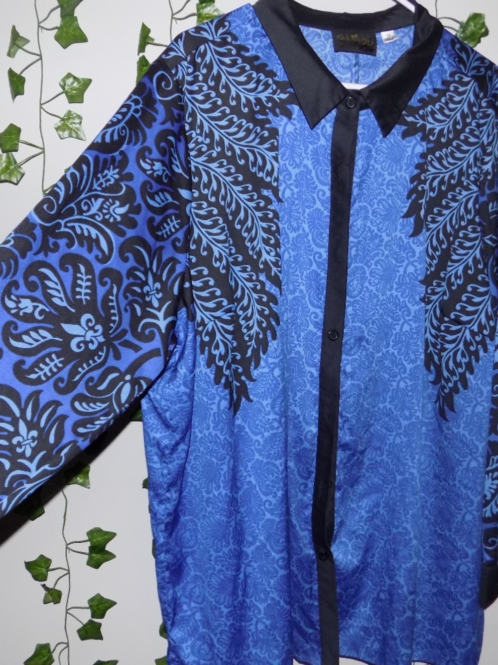 Bob Mackie Button Down Patterned Shirt